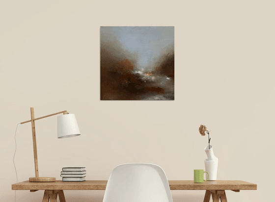 "Warm haze" 45X45 cm  by Elena Troyanskaya