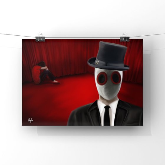 THE RED ROOM | 2012 | DIGITAL ARTWORK PRINTED ON PHOTOGRAPHIC PAPER | HIGH QUALITY | UNIQUE EDITION | SIMONE MORANA CYLA | 60 X 44 CM |