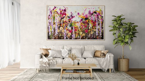 Roseberry Fields Abstract Floral Landscape