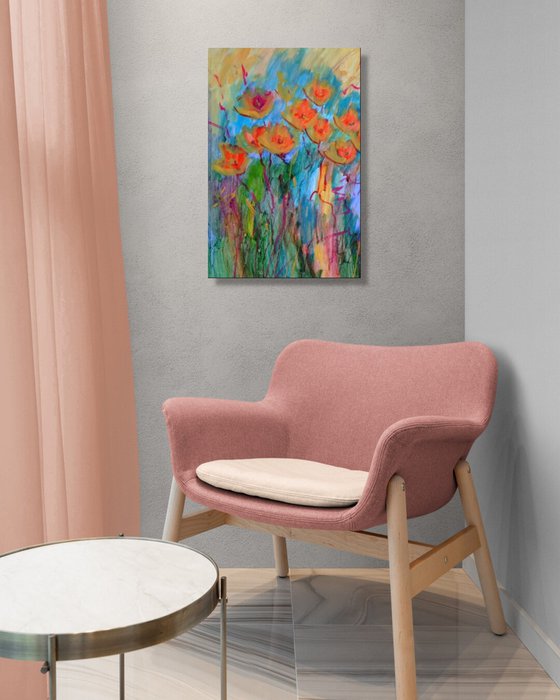 Garden Flowers in Bloom