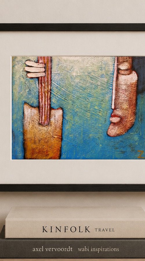 Tcello Musich (24cm x 18cm x 0.1cm) by Zhana Viel
