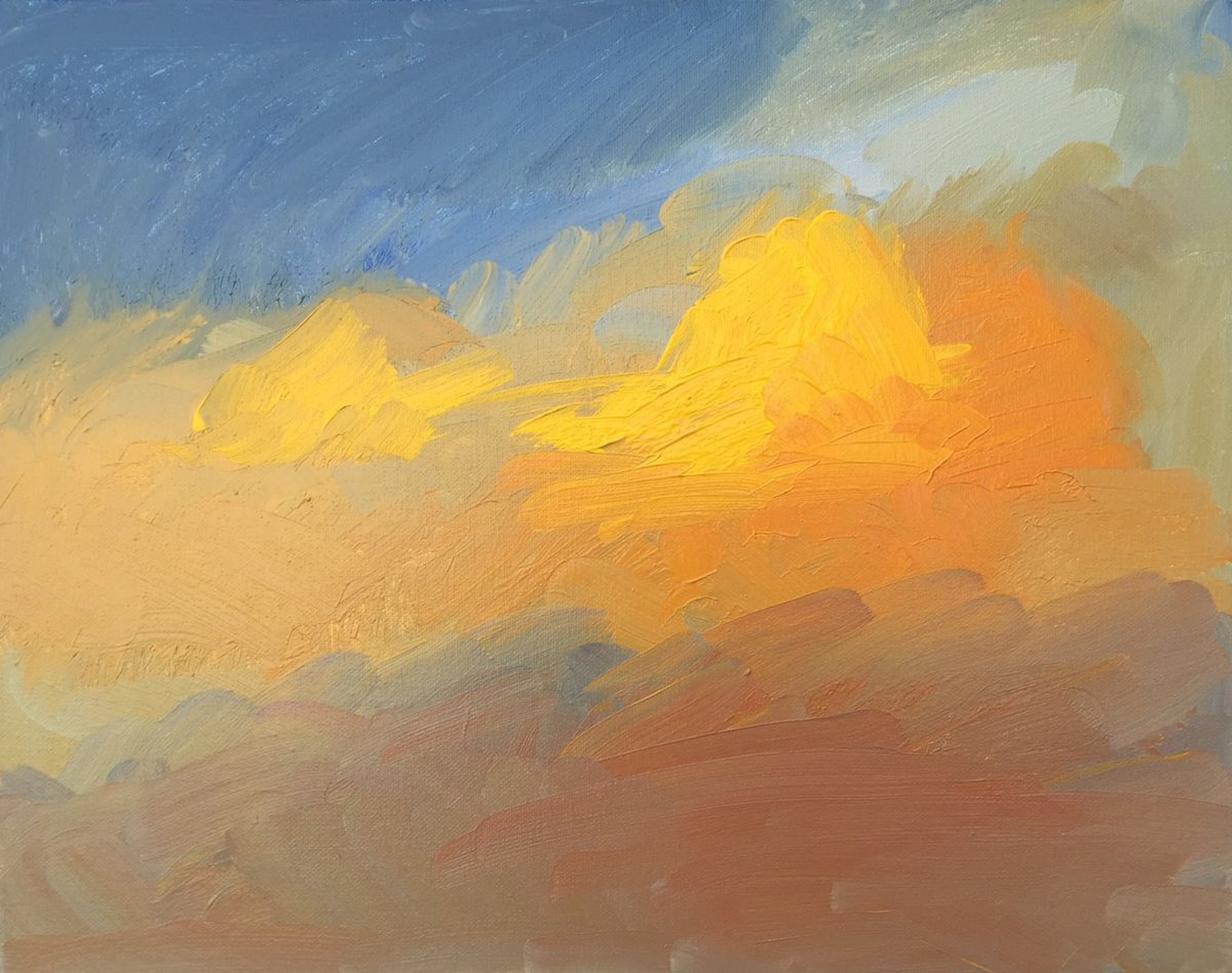 Clouds Sunset 5 Acrylic Painting By Rod Norman Artfinder
