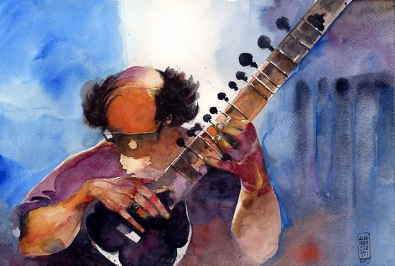 The sitar player
