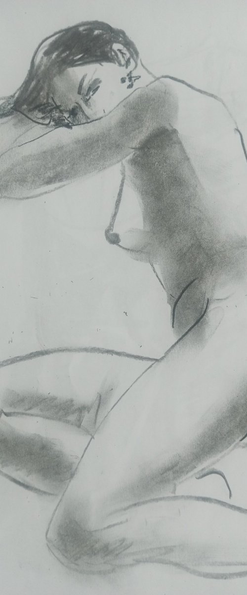 NUDE Suzy sketch 03-24/3 by Oxana Raduga