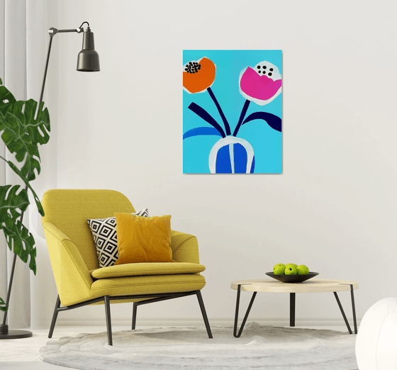 Abstract Floral Painting