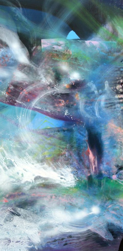 ABSOLUTELLY FASCINATING DREAMSCAPE BY MASTER KLOSKA 120 X 100 CM THEN I FALL AND NEVER TOUCH THE GROWND by Kloska Ovidiu