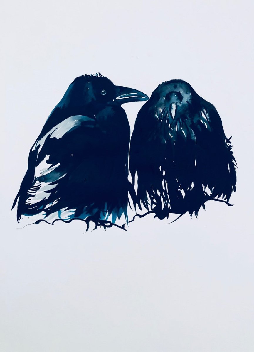 Expressive Animal Ink Drawing By Shabs Beigh, 28 X 28", Retired 2, Original Artwork