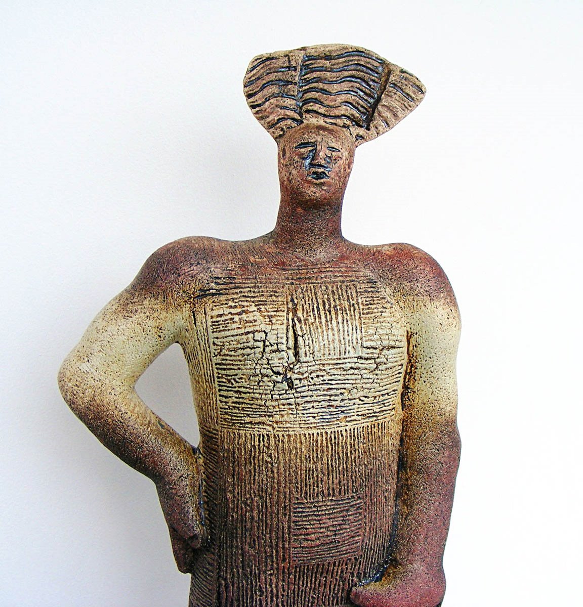 Ceramic Sculpture - Gaia, Earth Goddess by Dick Martin