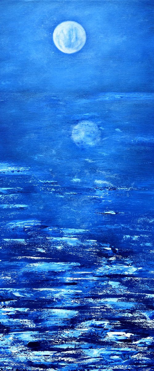 Magical full moon by Thierry Vobmann. Abstract .