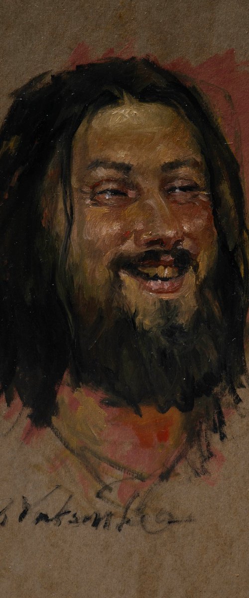 Portrait Of A Laughing Man by Sergei Yatsenko