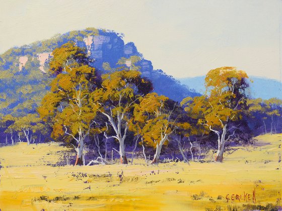 Australian Landscape with Gum trees