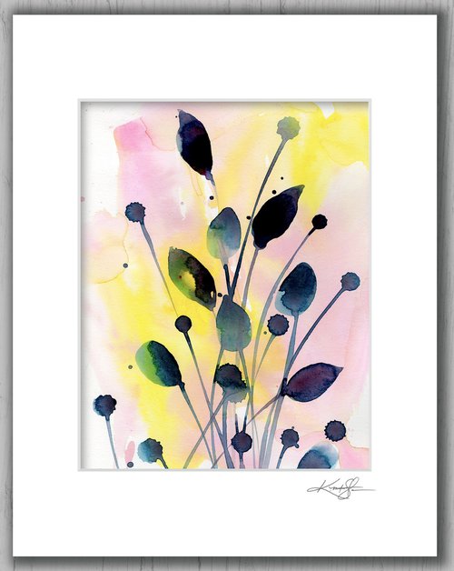 Organic Abstract 204 - Flower Painting by Kathy Morton Stanion by Kathy Morton Stanion