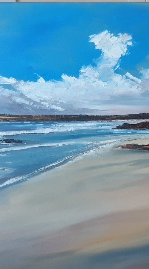 Harlyn Beach Cornwall by Steve Keenan