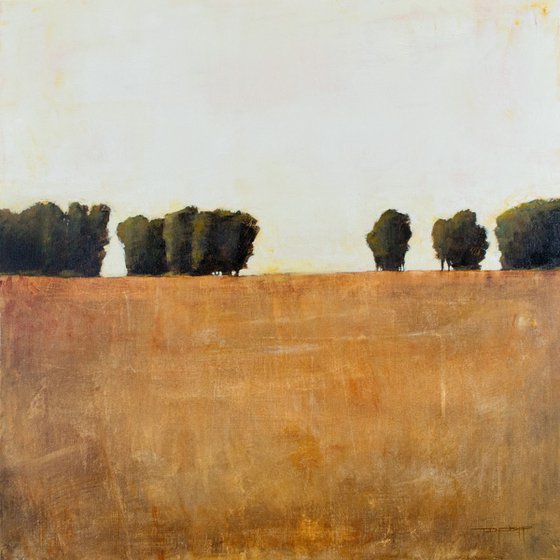 Distant Trees 24x24 inches