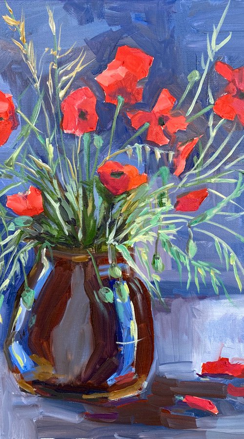 Still Life with Poppies by Olga McNamara BiennaleArtist