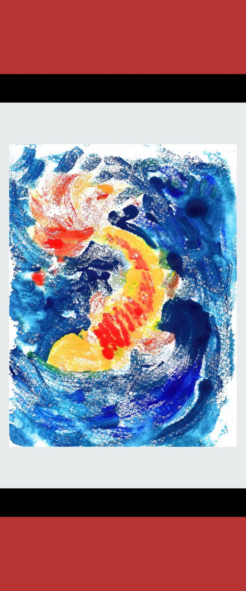 Feng Shui Koi Fish by Asha Shenoy