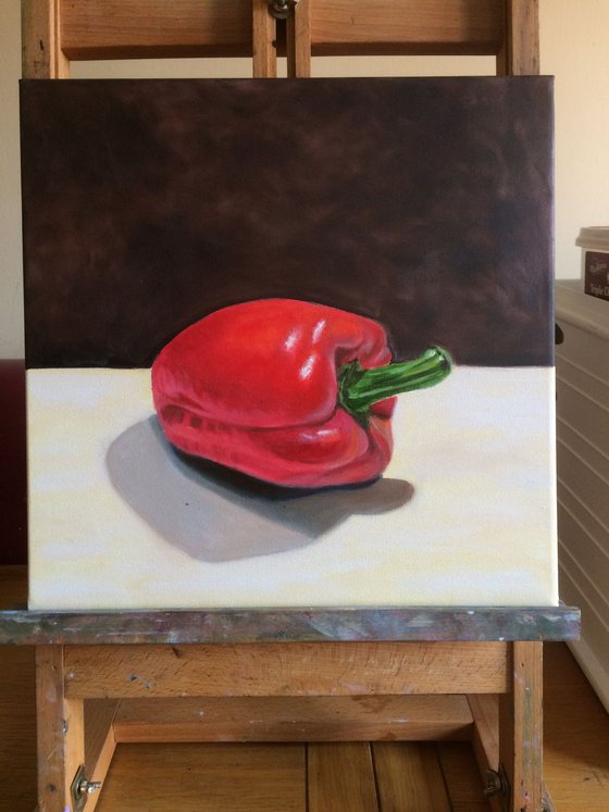 Red sweet Pepper. Still life