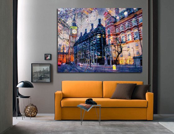 Atardecer en Londres/XL large original artwork