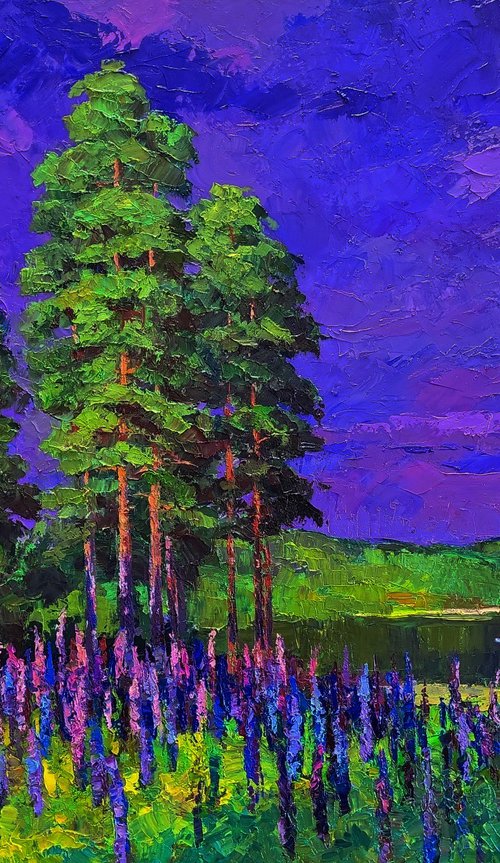 Flowers near the Forest by Boris Serdyuk