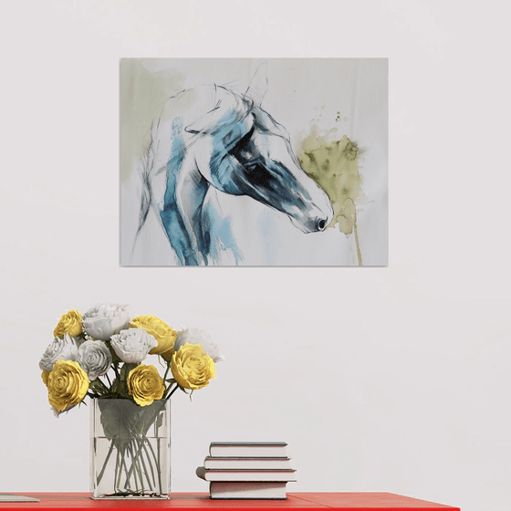 teal horse