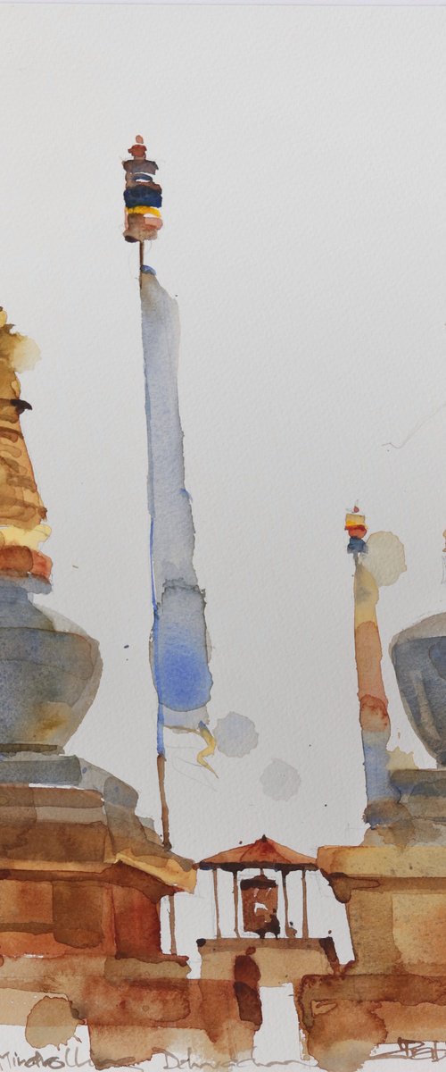 Between flags and shrines by Prashant Prabhu