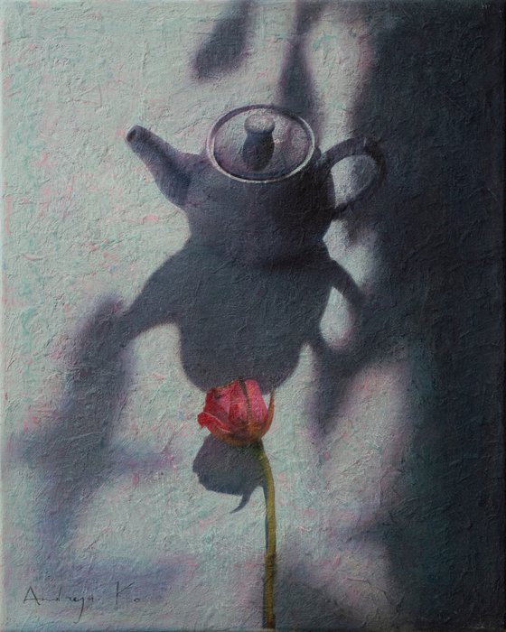 The Teapot and Red Flower