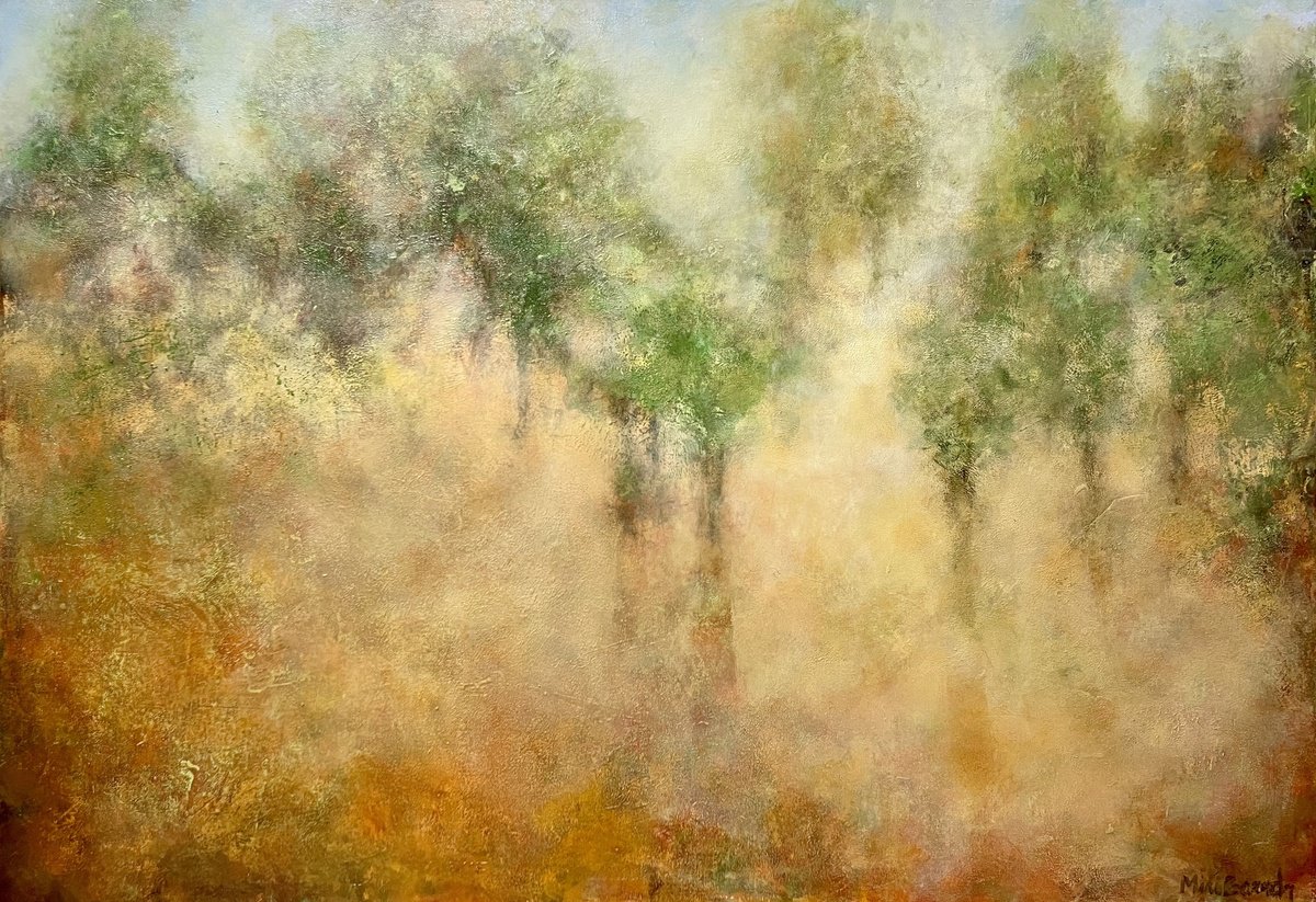 Forest Of Golden Rays By Miri Baruch, 39 X 28, Artwork For Sale On Artfinder