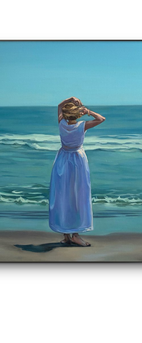Girl by the ocean by Guzel Min