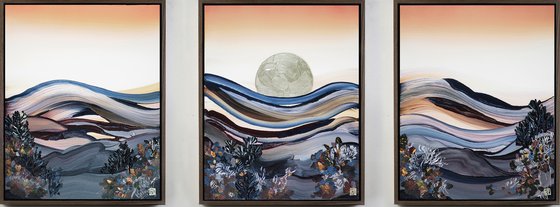 Sienna Sunrise Triptych