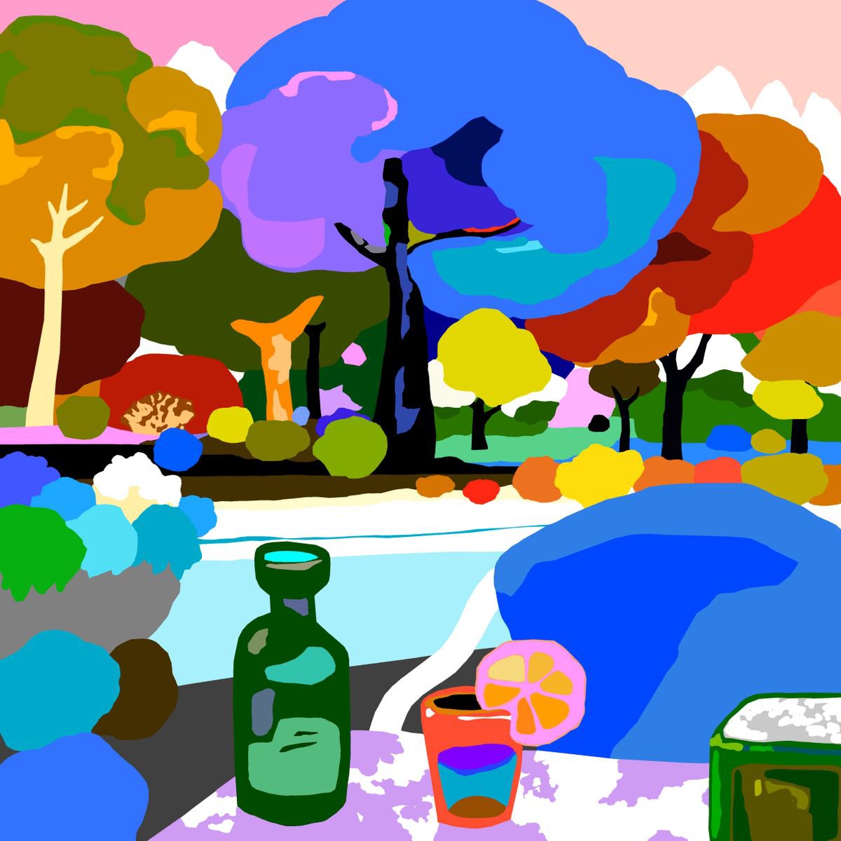 Perfect day/ Un dia perfecto (pop art, landscape) by Alejos