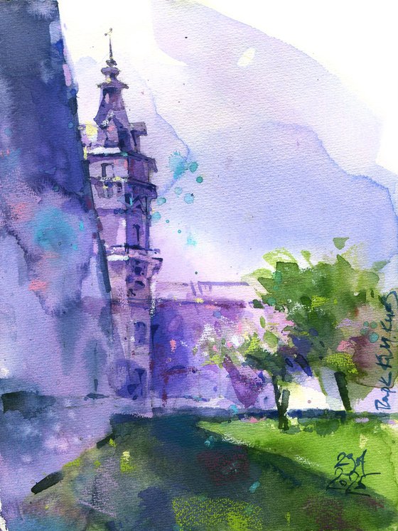KPI Tower. Spring plein air