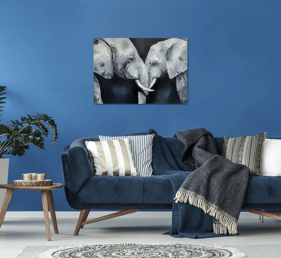 Enamored elephants