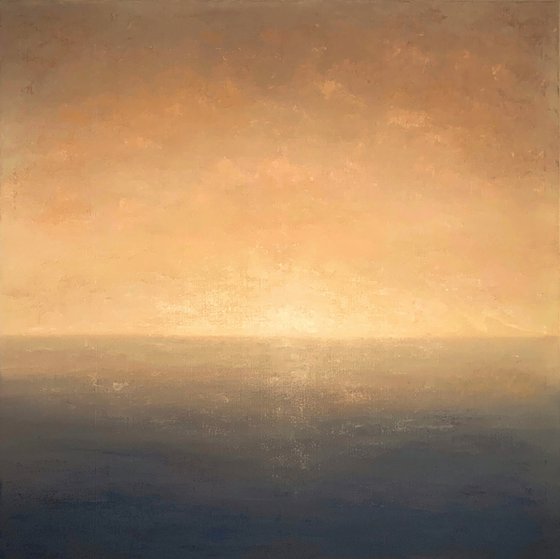 Zero Dawn, minimalist seascape