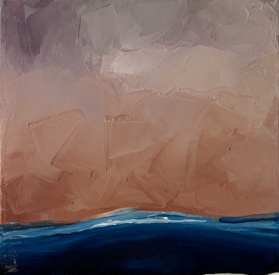 Twilight Over the Quiet Horizon Sea