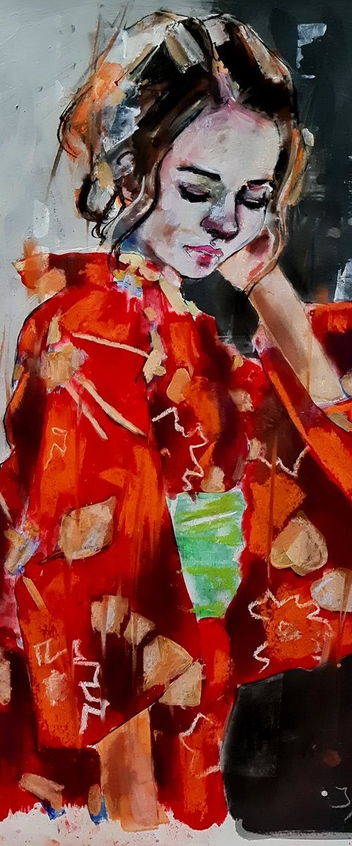 figure in red 7-30-23 by Thomas Donaldson