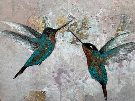 Love Birds ~ Hummingbirds in Flight