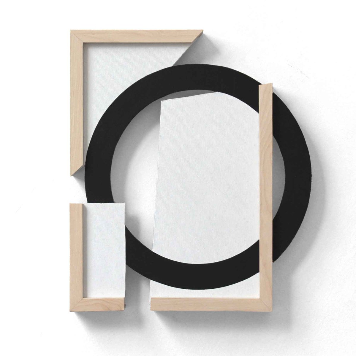 Geometric Abstract Acrylic Painting By Martin Singer, 12 X 14", Ccr-23, Original Artwork