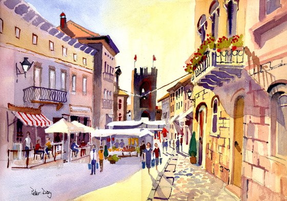 Market Day, Soave Old Town, Verona
