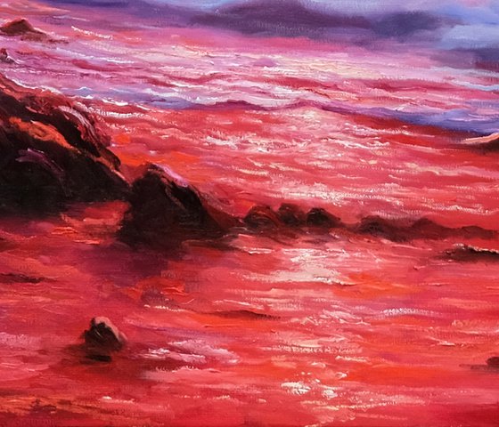 Red Seascape Fantasy