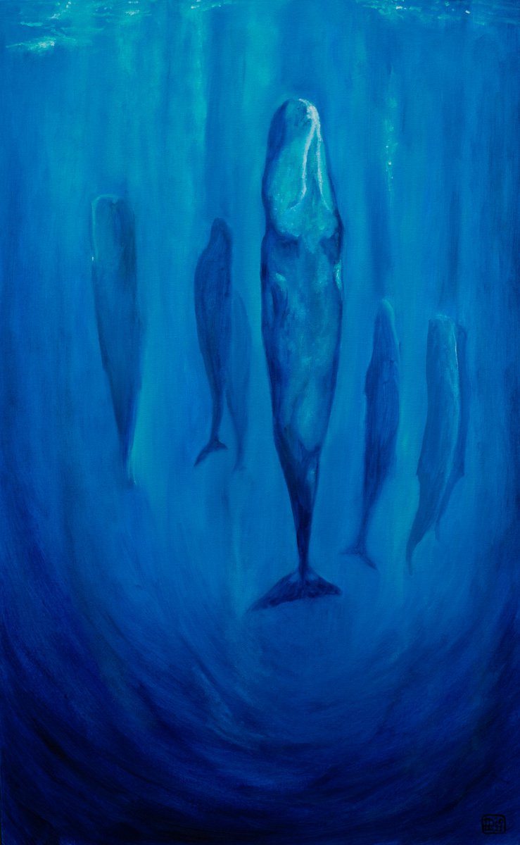 Sleeping Whales by Liudmila Pisliakova