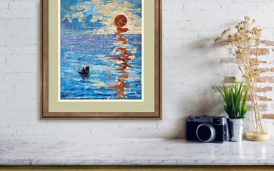Boats,Sea,Sun