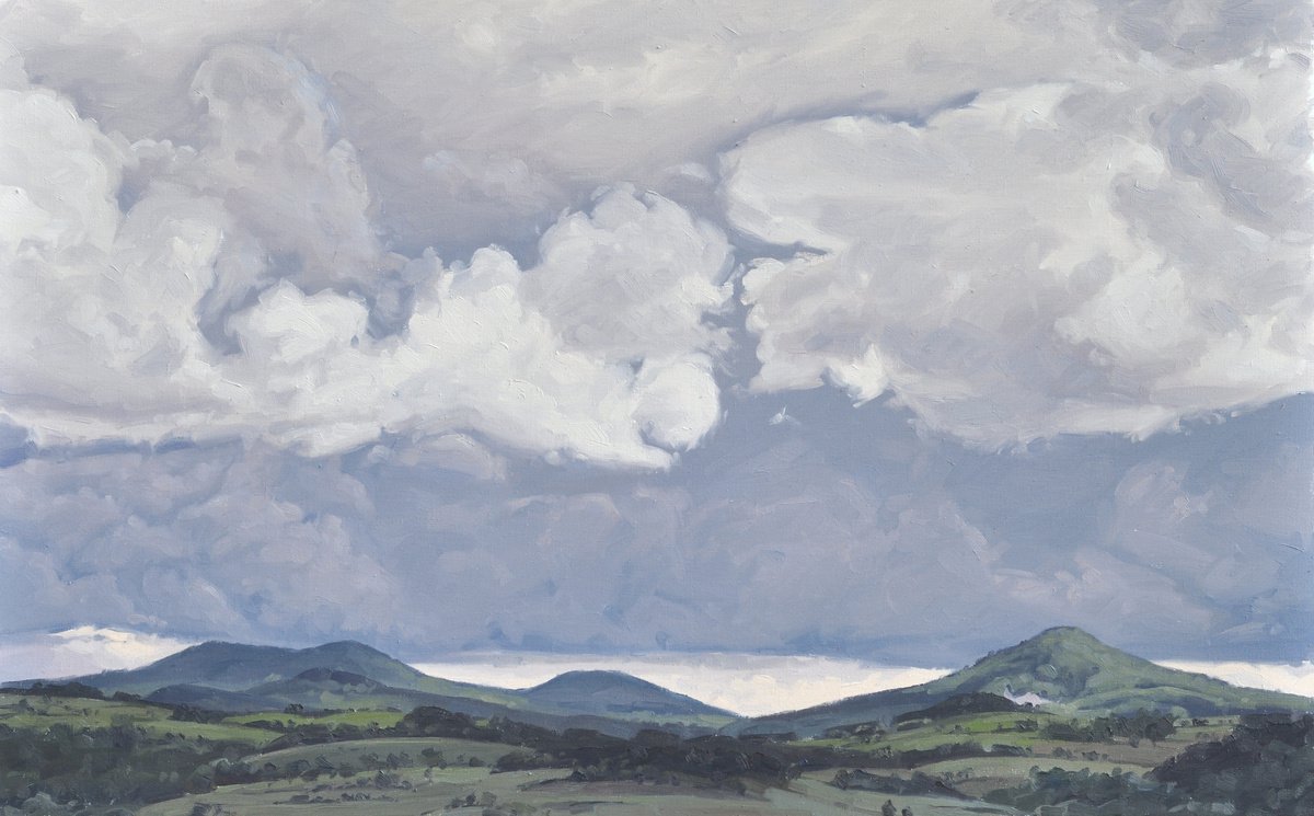 June 6, clouds over the mount Jalore by ANNE BAUDEQUIN