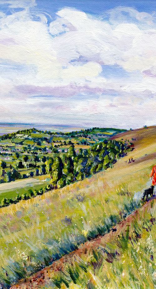 WALKING ON THE COTSWOLD WAY AT SELSEY by Diana Aungier-Rose