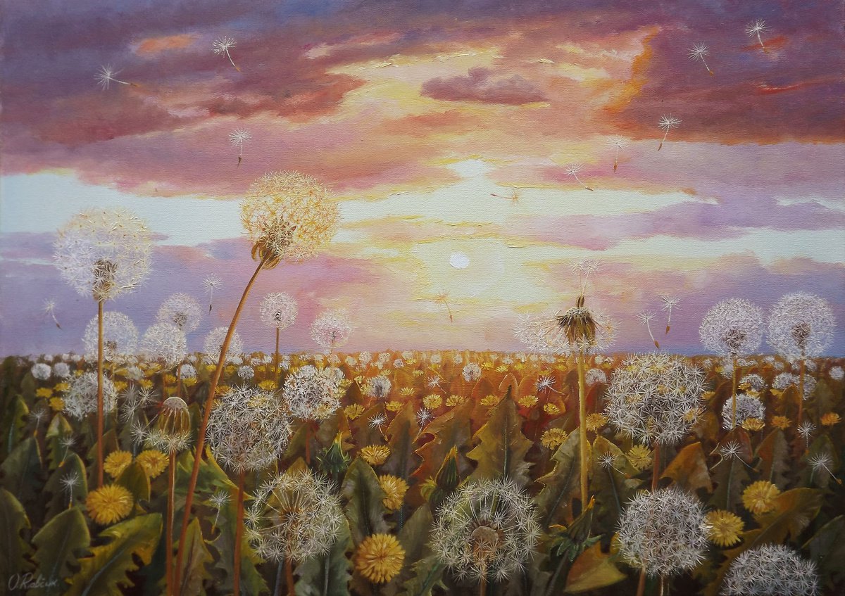 Dandelions in the Sun 3 by Oleg Riabchuk