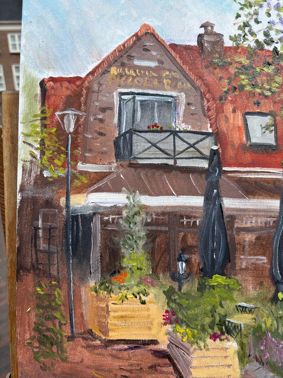 Cafe in Beilen. PleinAir