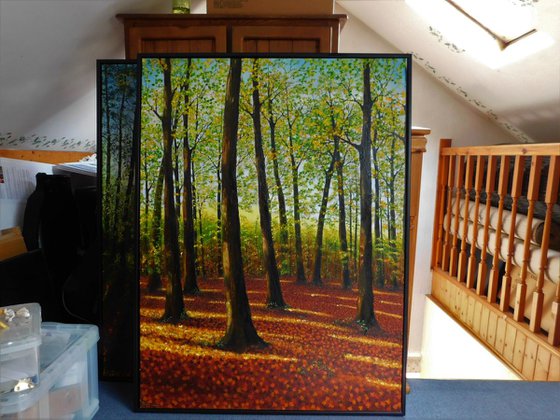 Enchanted Sunlight Forest  122cm x 92cm