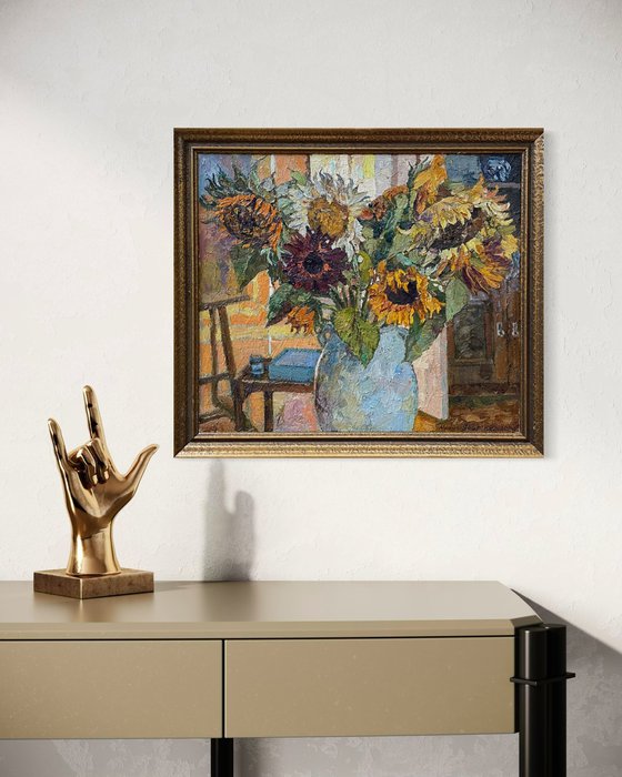 Sunflowers in the studio