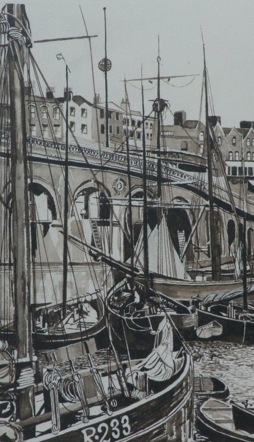 Ramsgate Inner Harbour 1905 by Philip Baker