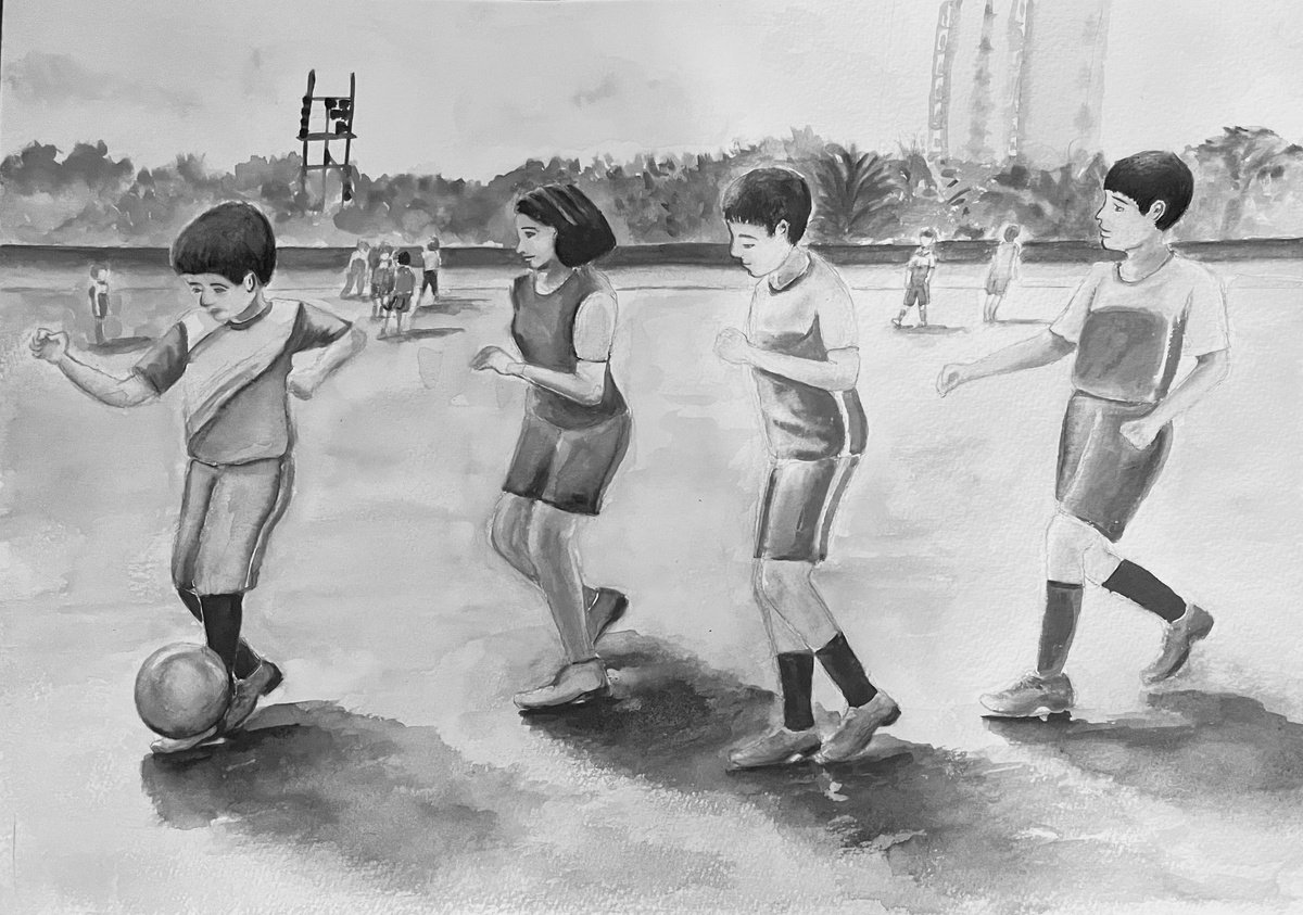 Impressionistic Portrait Watercolour By Neha Soni, 16 X 12", Composition 3, Original Artwork