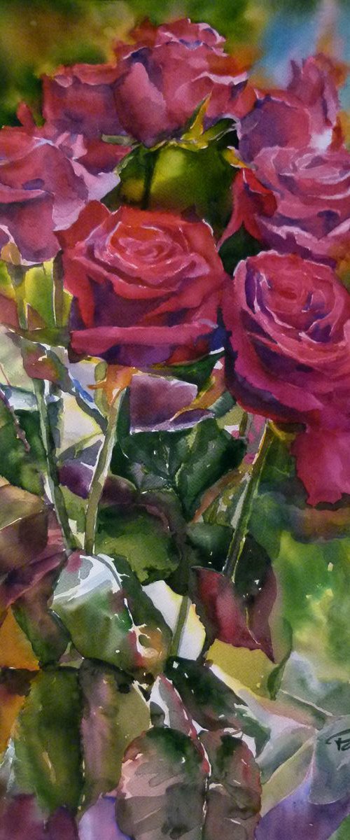 Red roses#2 by Yurii Pashkov